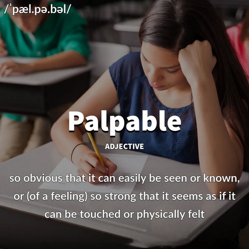 Adjective > Palpable