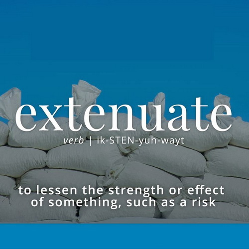 Verb > Extenuate
